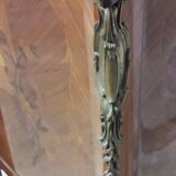 Low bronze marquèterie and marble top