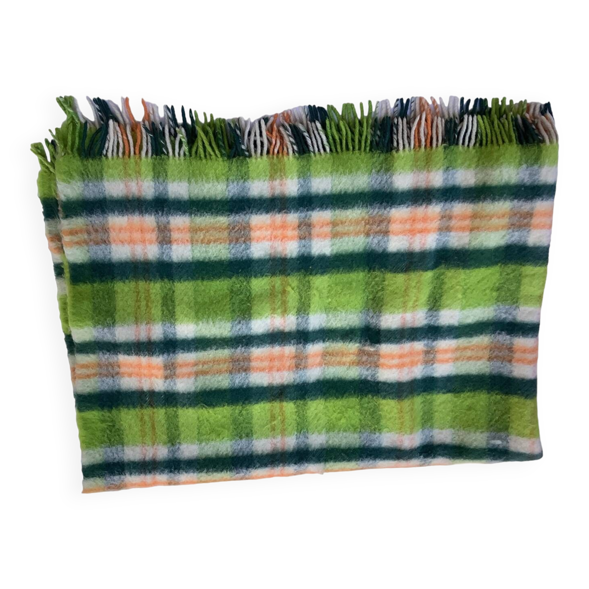 Vintage tartan throw