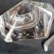 Ashtray and crystal Daum pylon