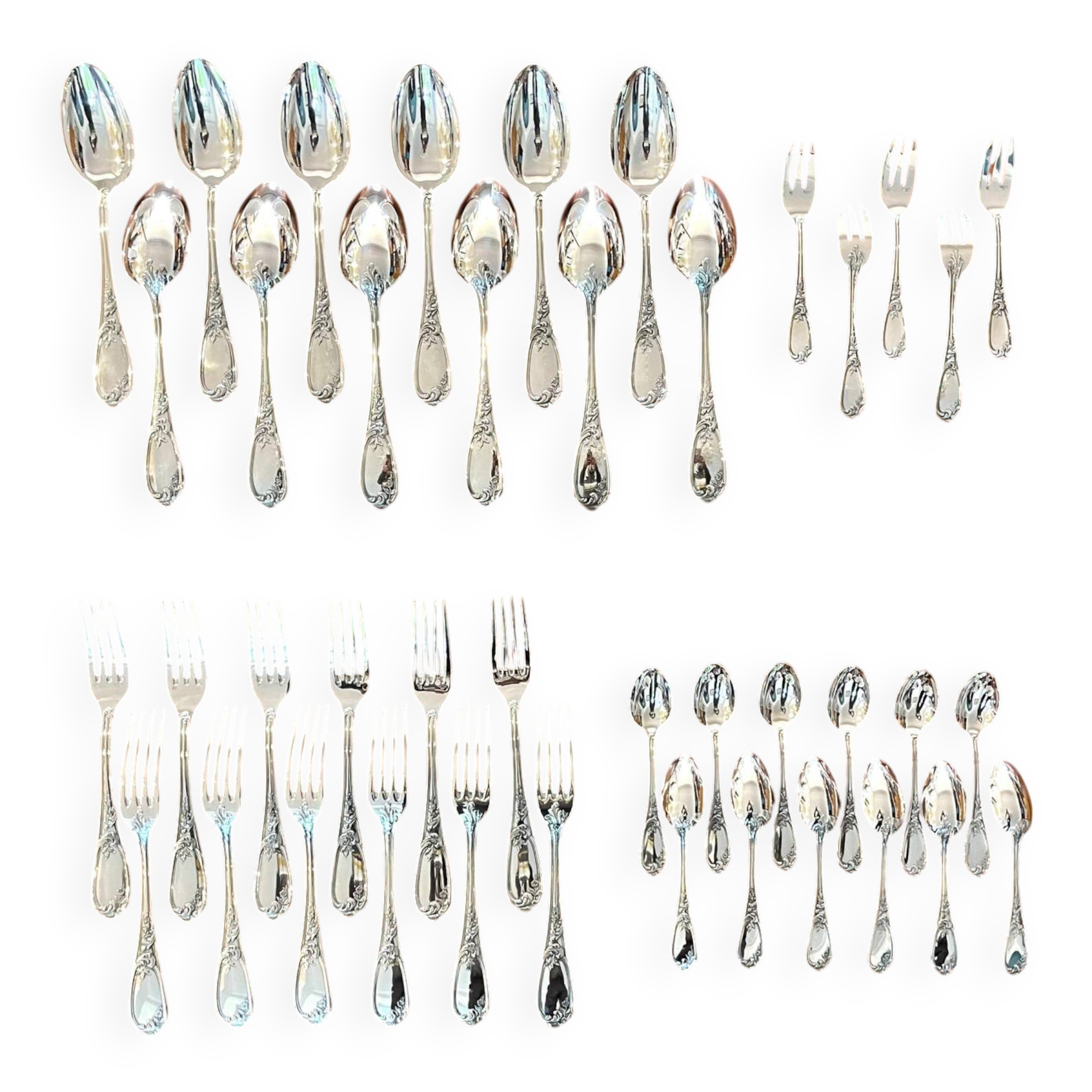 Ercuis Fontenoy 41-piece cutlery set, new condition
