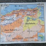 Old Vidal Lablache map N°11 Algeria Tunisia Sahara