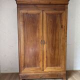Large Louis Philippe oak wardrobe H: 2m25
