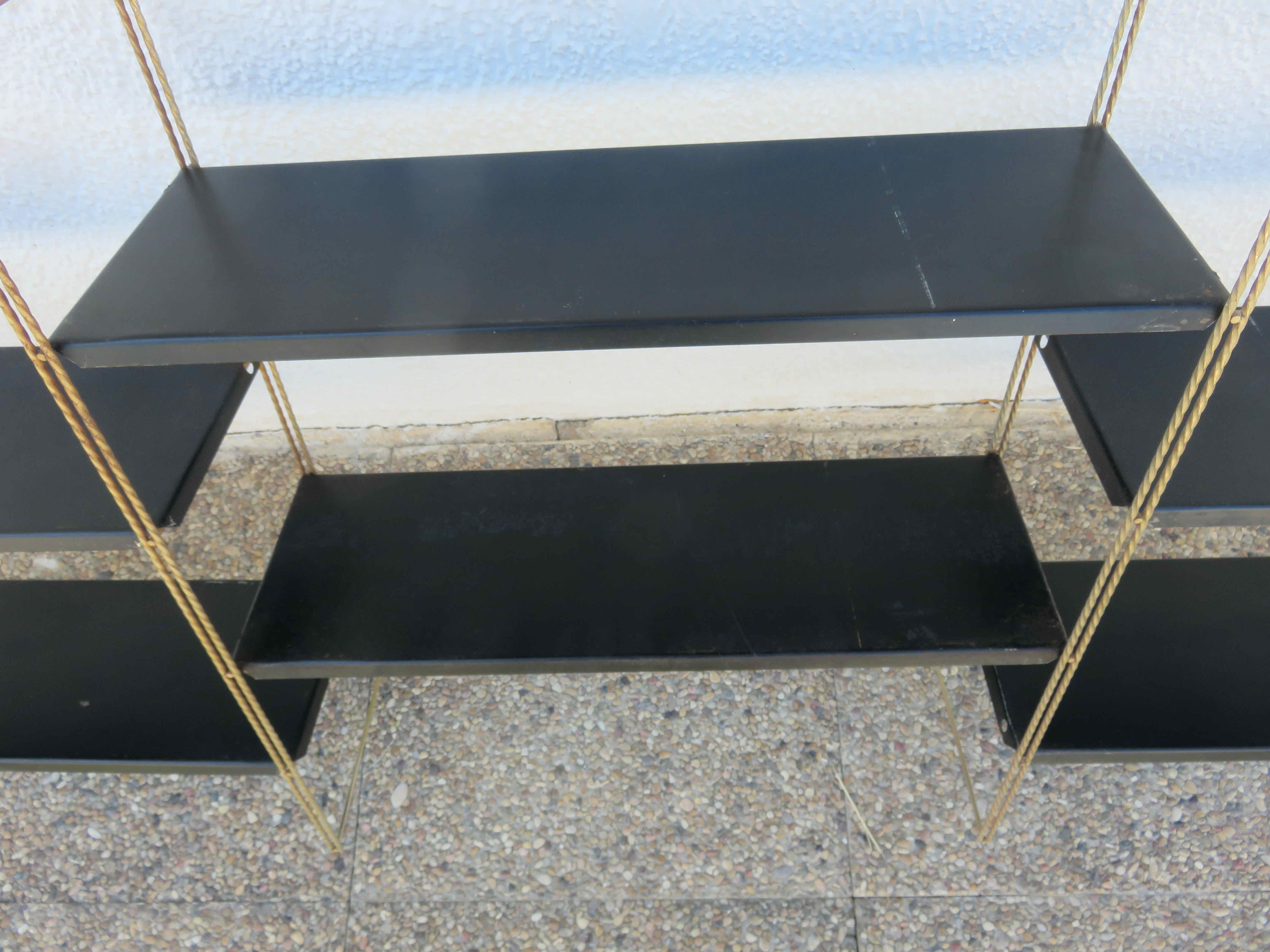 Modular wall shelf string 50s 60s