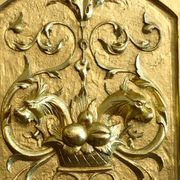 Panneau sculpté doré Renaissance XIXème