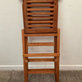 Folding teak children's chair