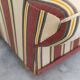 American sofa and armchair in original striped fabric from the 1970s