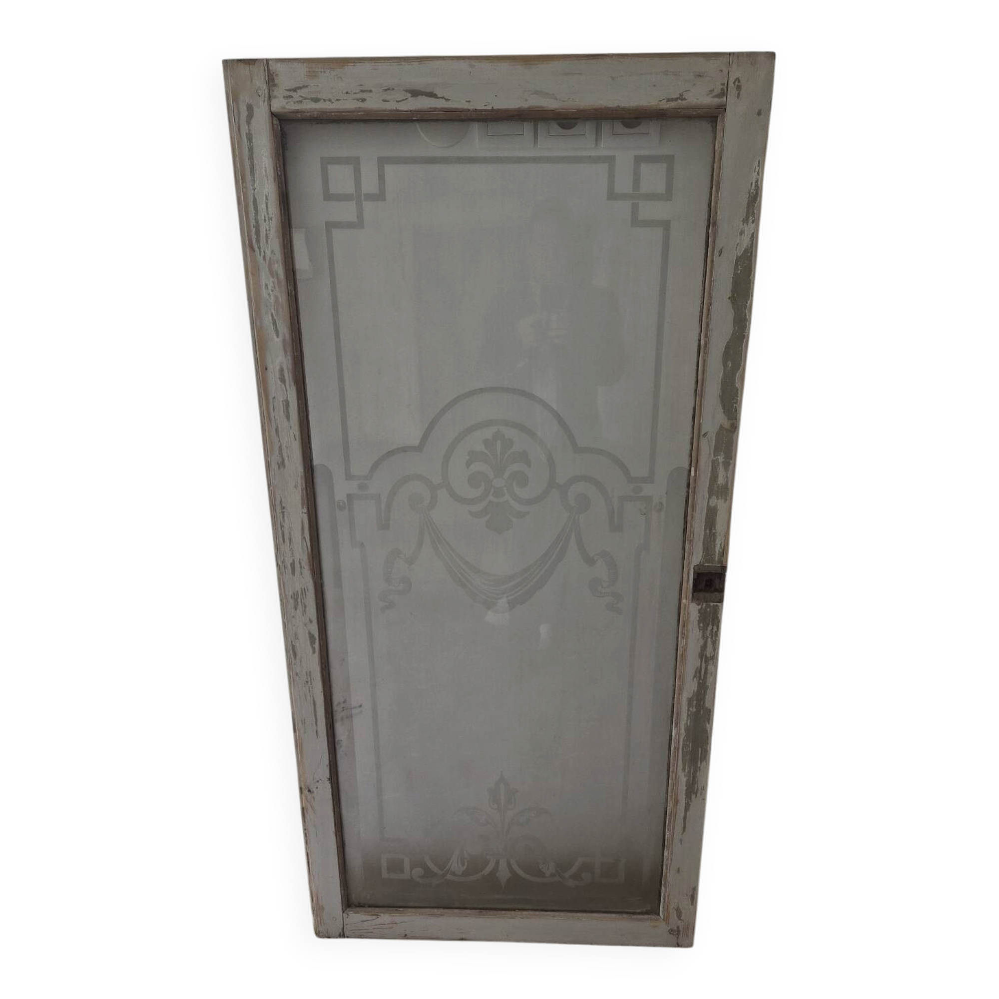 Parisian bistro window 1900 frosted glass