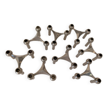 Set of 8 Nagel S22 candle holders 1960s - 1970s
