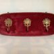 Porte manteau baroque velours grenat bordeaux