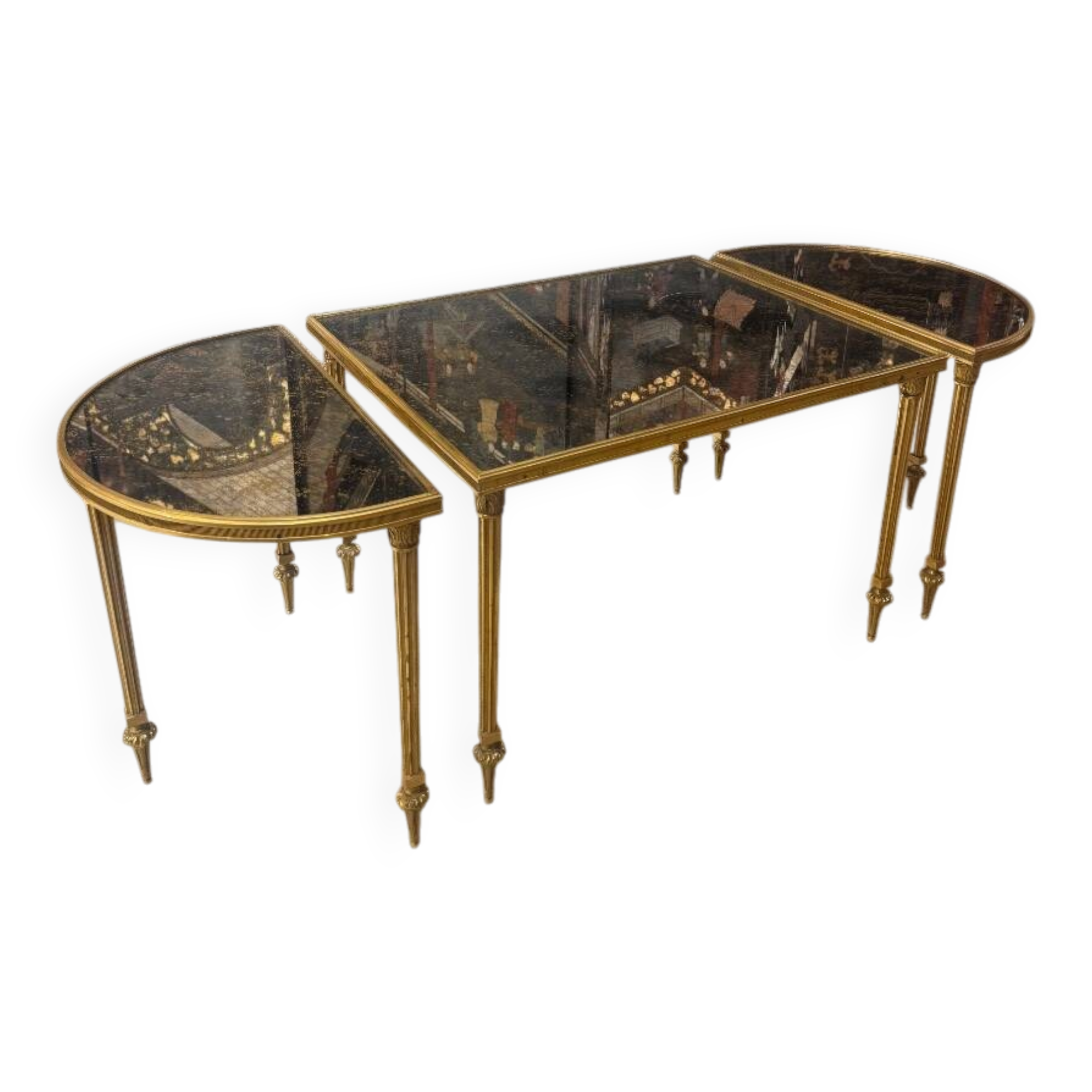 Bronze coffee table by Maison Bagues circa 1950