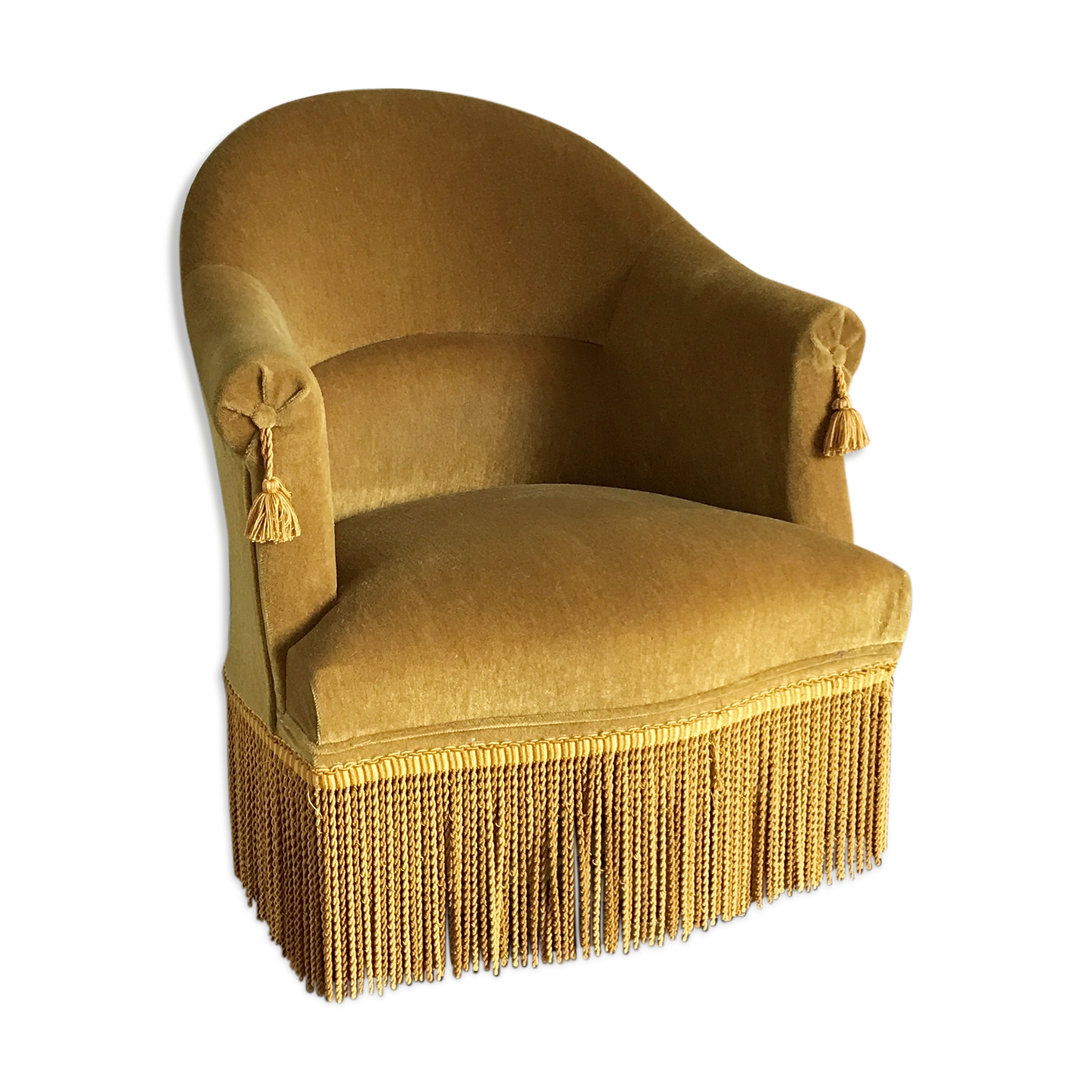 Armchair yellow ochre Toad