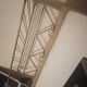 Wall mounted coat rack hats gold metal 1950 60