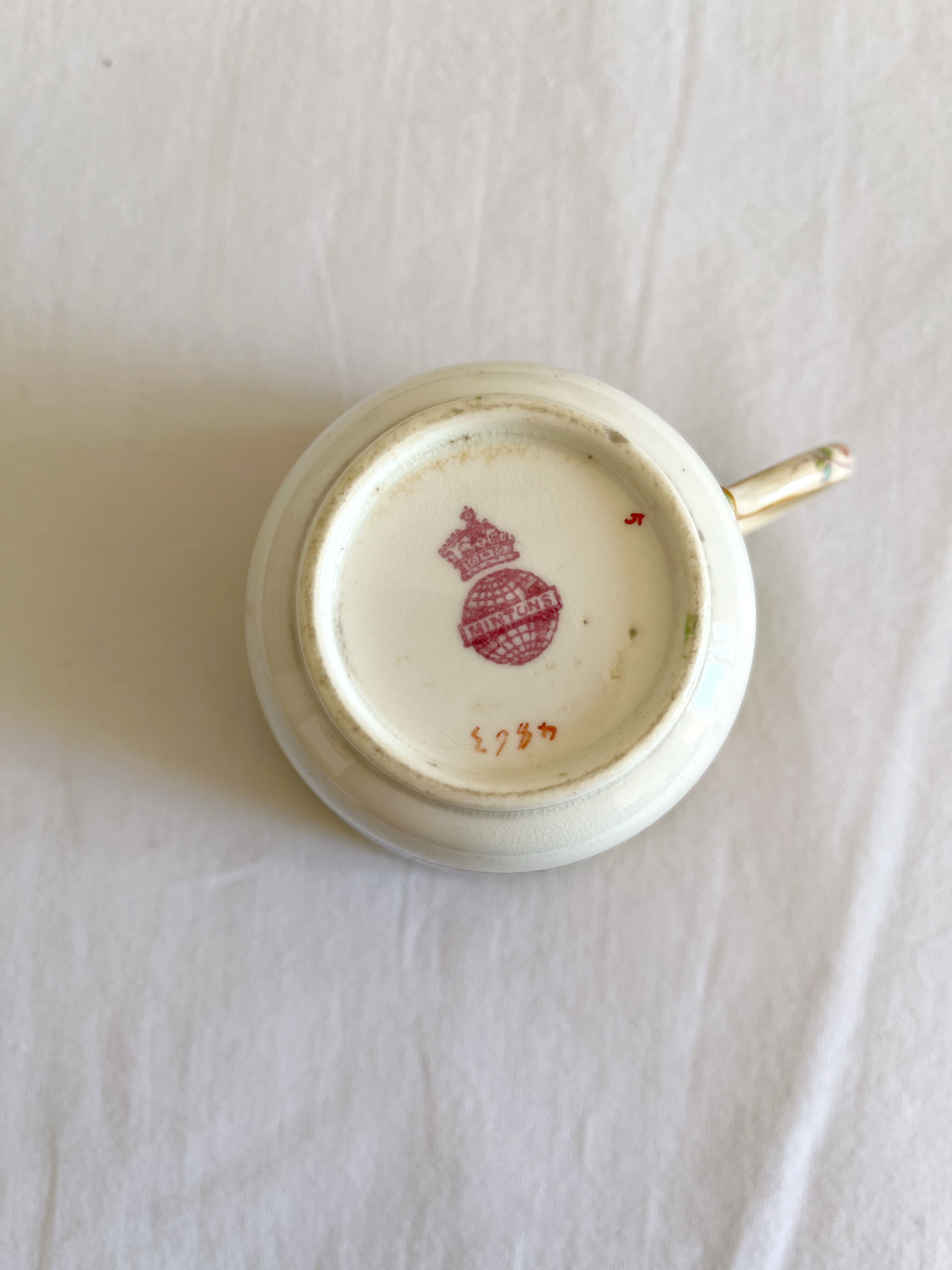 Minton English earthenware coffee cup