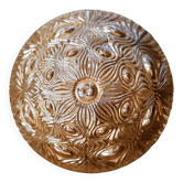 Vintage ceiling light in gold iridescent glass