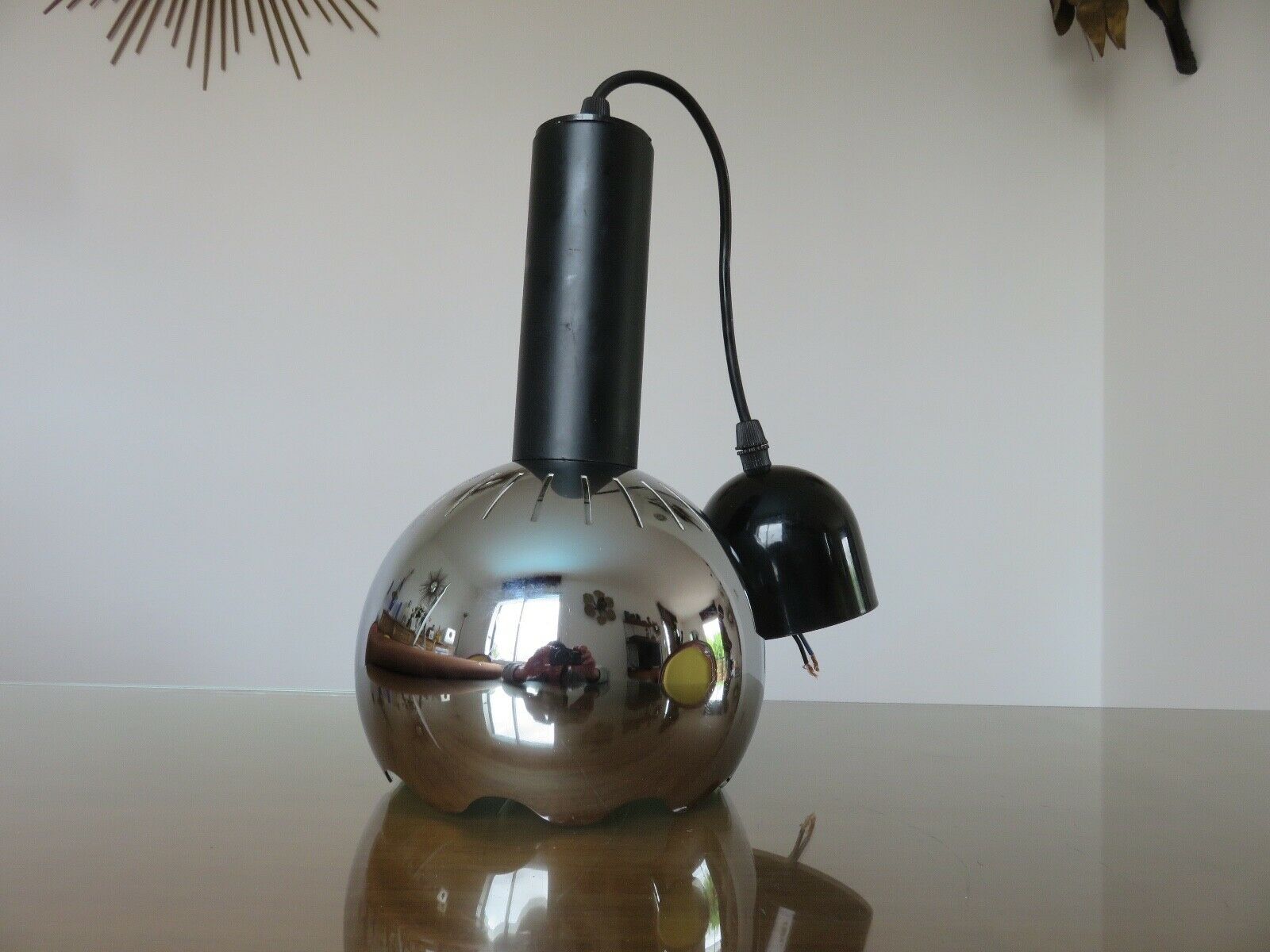 Chrome metal suspension 70s