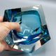 Antique ashtray pocket tray murano glass sommerso italy - flavio poli years