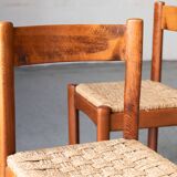 Rustic dining chairs, Italy, 1960's