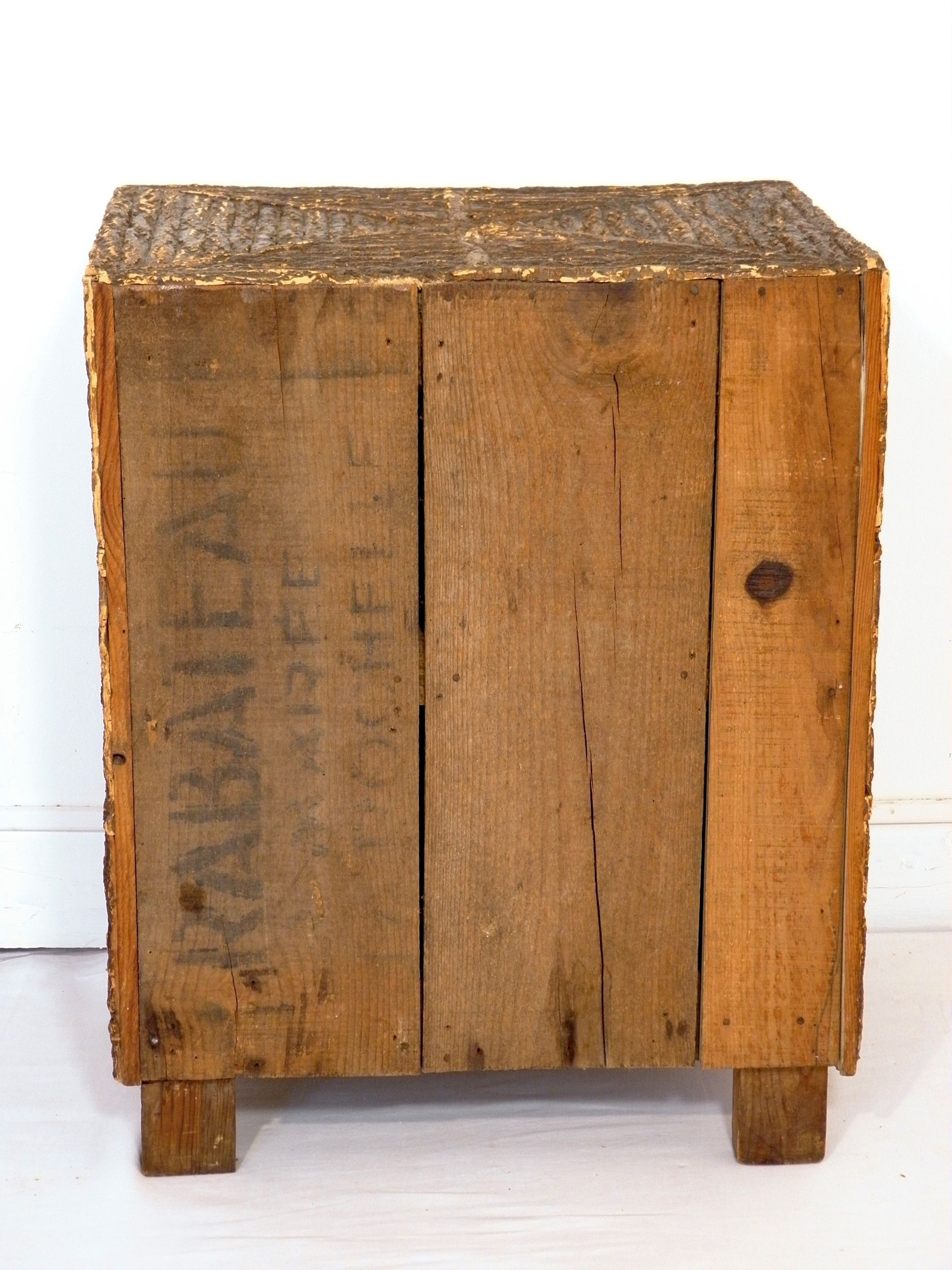 Dutch bedside marquetry Cork-folk art