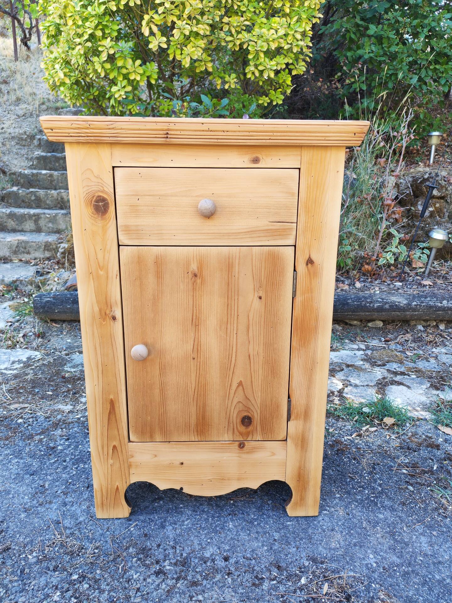 Confiturier vintage en pin massif 