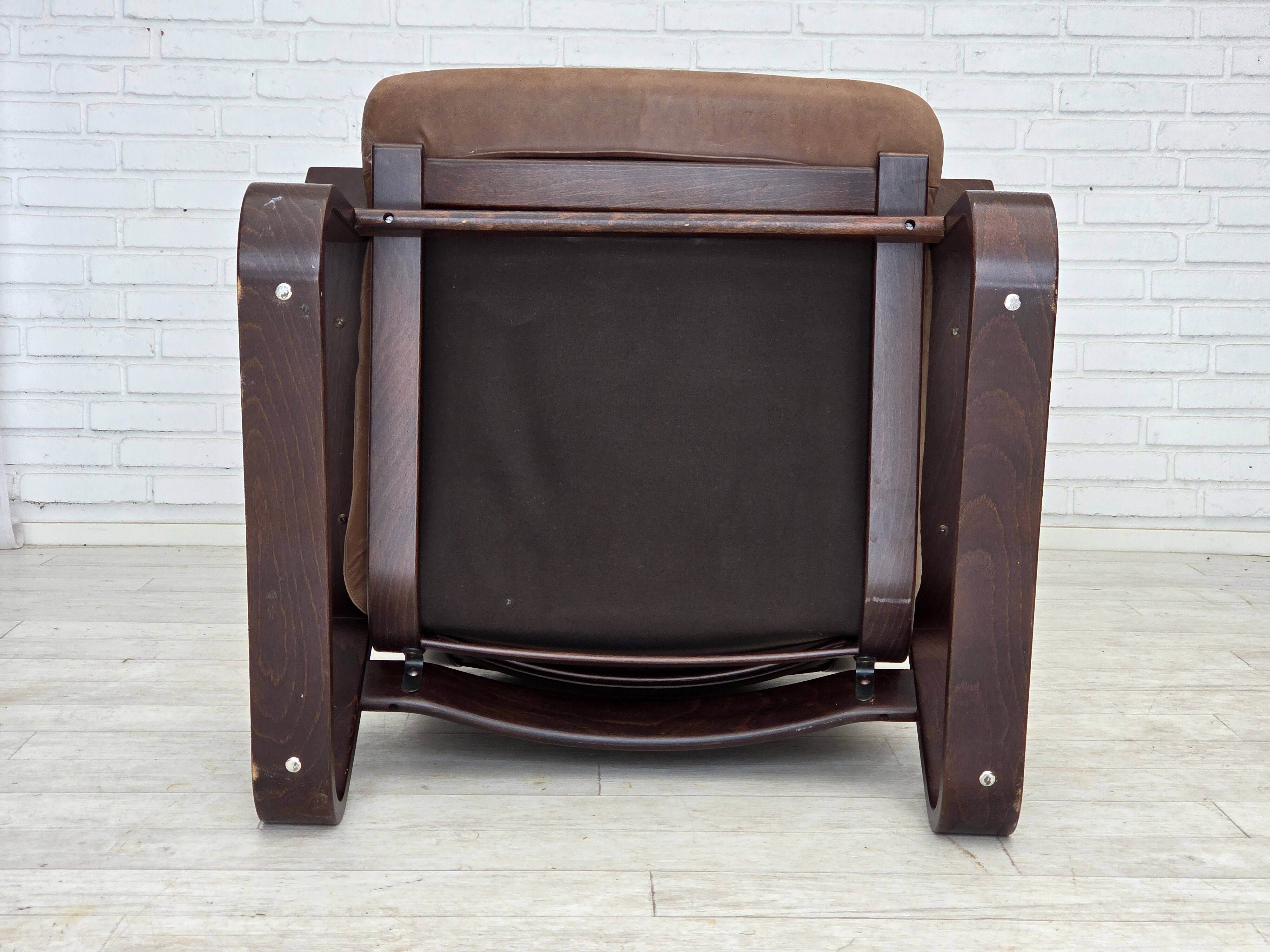 1970s, Danish design by Georg Thams, lounge chair, furniture leather.