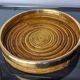 Rattan and brass top, Italy, 1970