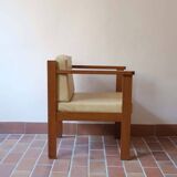 Pair of yellow armchairs