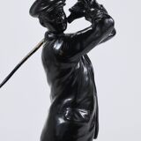 Bronze statue of the golfer Harry Vardon from the 1920s, Richard Thuss, Argentor Vienna.