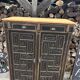 Storage furniture / Antique black wood and wood sideboard