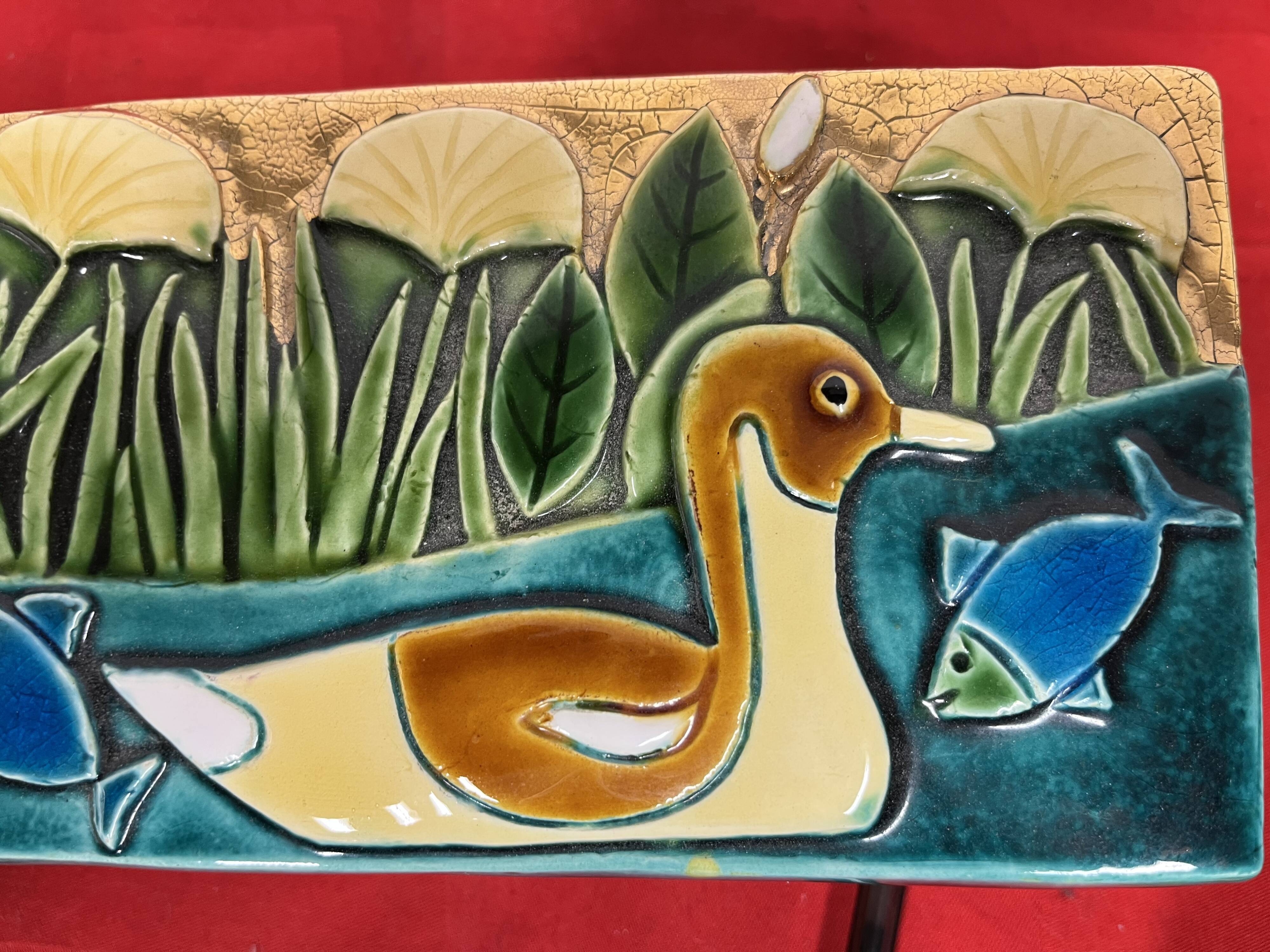 Ceramic duck box Mithe Espelt