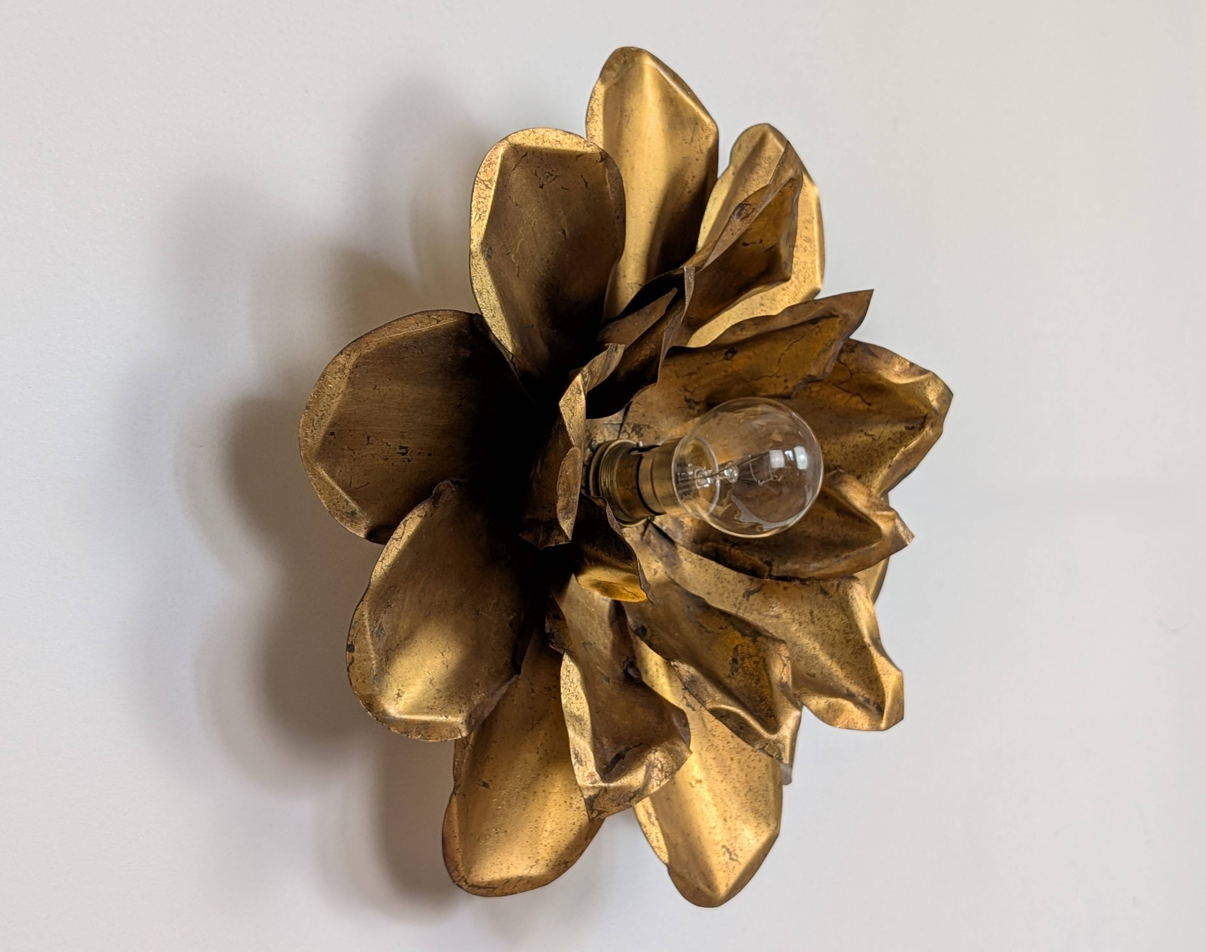 Paire appliques "fleur"