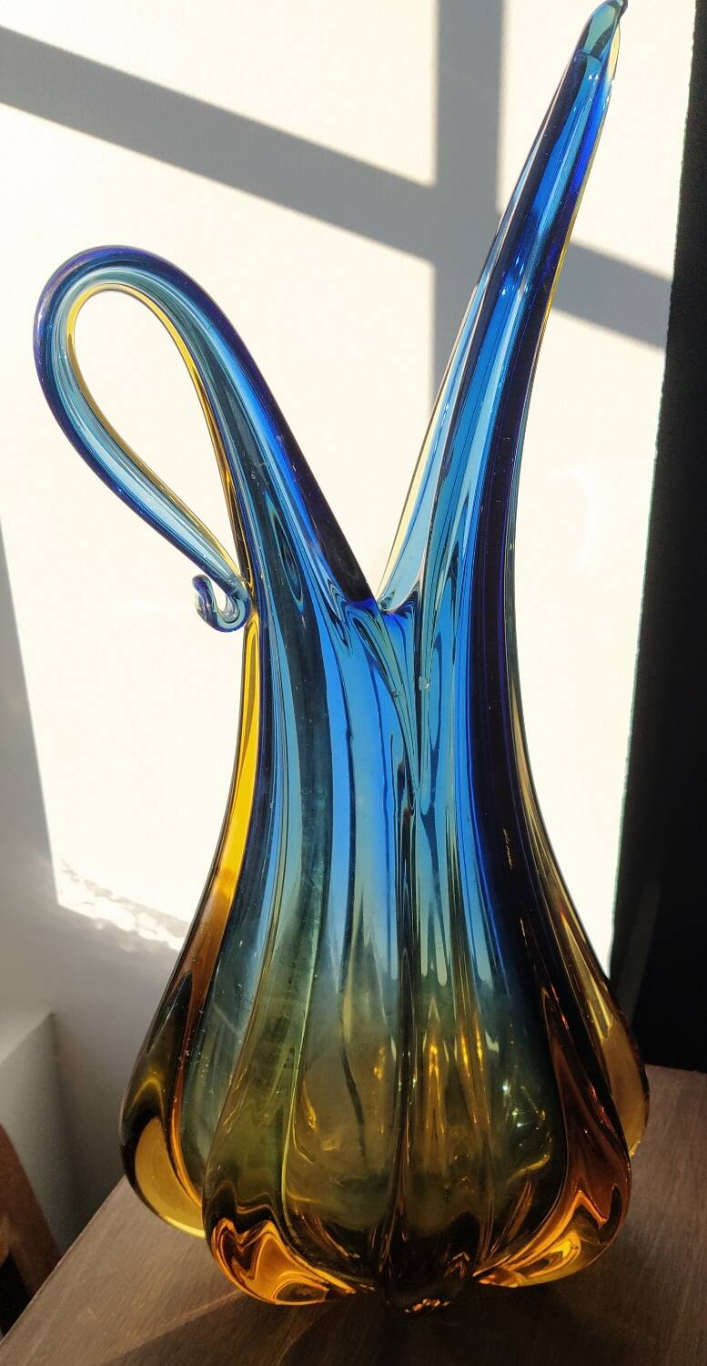 Murano pitcher vase Barovier and Toso 1950s