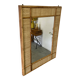 Miroir en rotin vintage