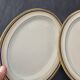 Set of 2 oval shrimp dishes in Limoges porcelain "Blue de F"
