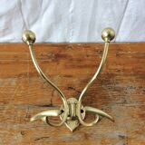 Vintage brass coat rack