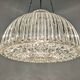 XL dome suspension in blown glass, Italy circa 1960