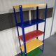 80s colored shelves.