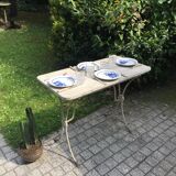 Dining garden of wood and wrought iron early twentieth