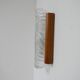 Mid-century glass and oak belgium wall light