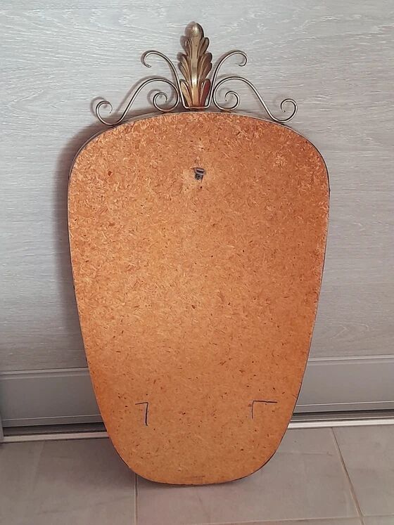 Golden Metal Rearview Mirror