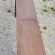 Brutalist bench of the 30s in solid mahogany