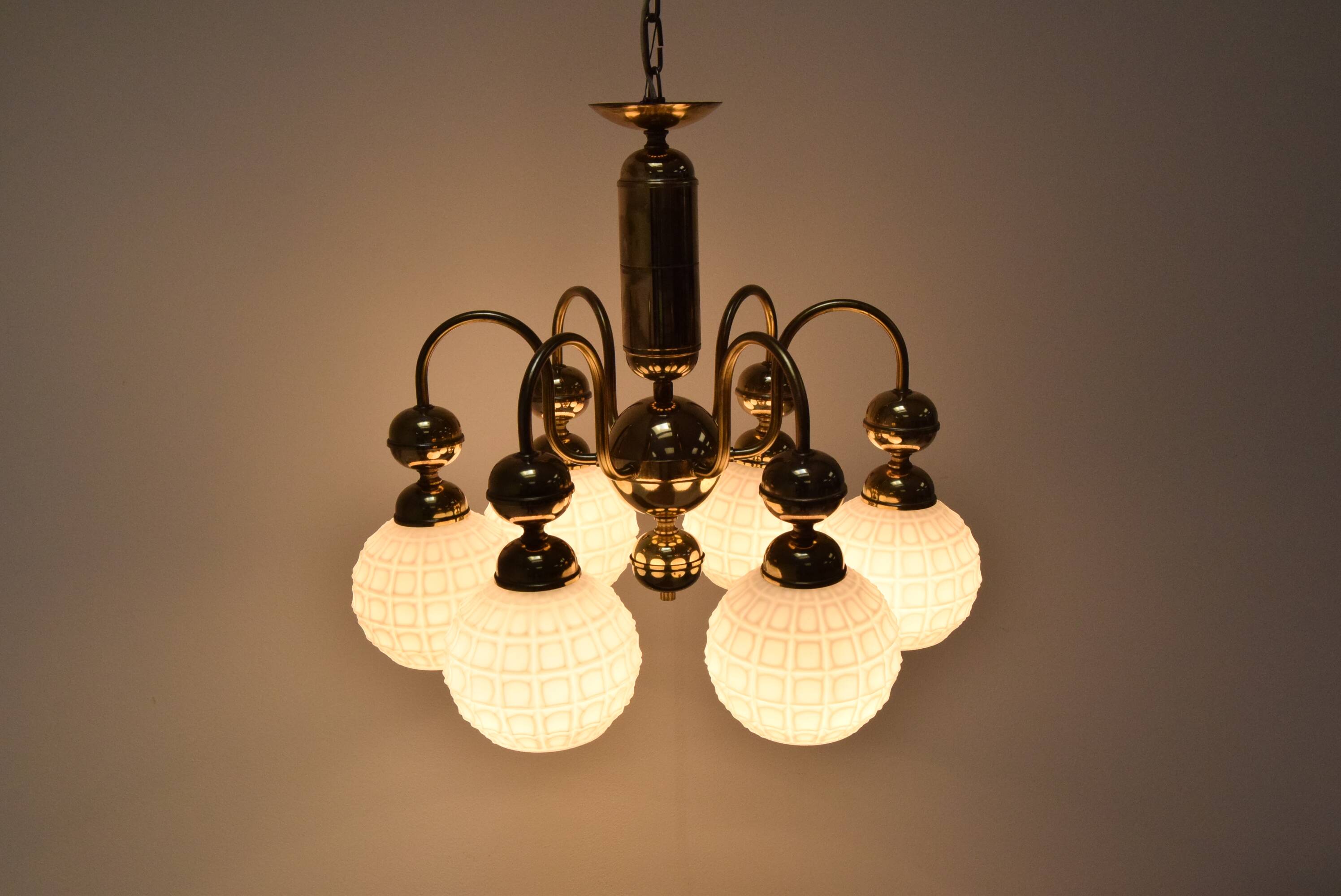 Mid-century Chandelier by Kamenicky Senov, Czechoslovakia, 1970's.