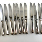 Christofle 12 silver metal knives model Versailles