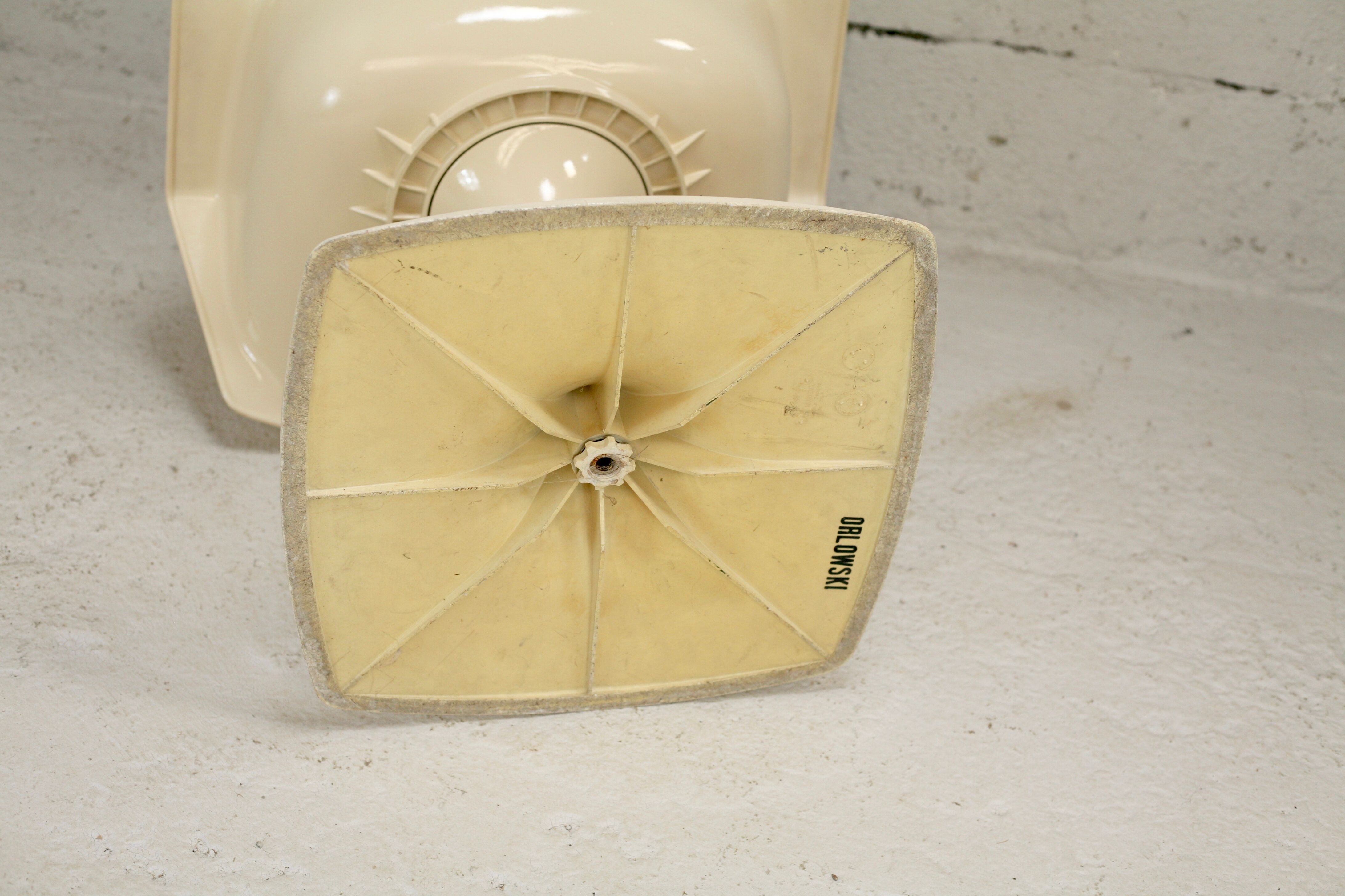 Armchair by Orlowski, resin, France, cira 1970, Stamp.