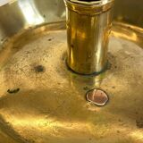 LOW HAND BRASS CANDLESTICK ANTIQUE