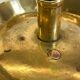 LOW HAND BRASS CANDLESTICK ANTIQUE