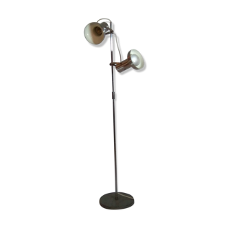 Lampadaire à deux spots années 70
