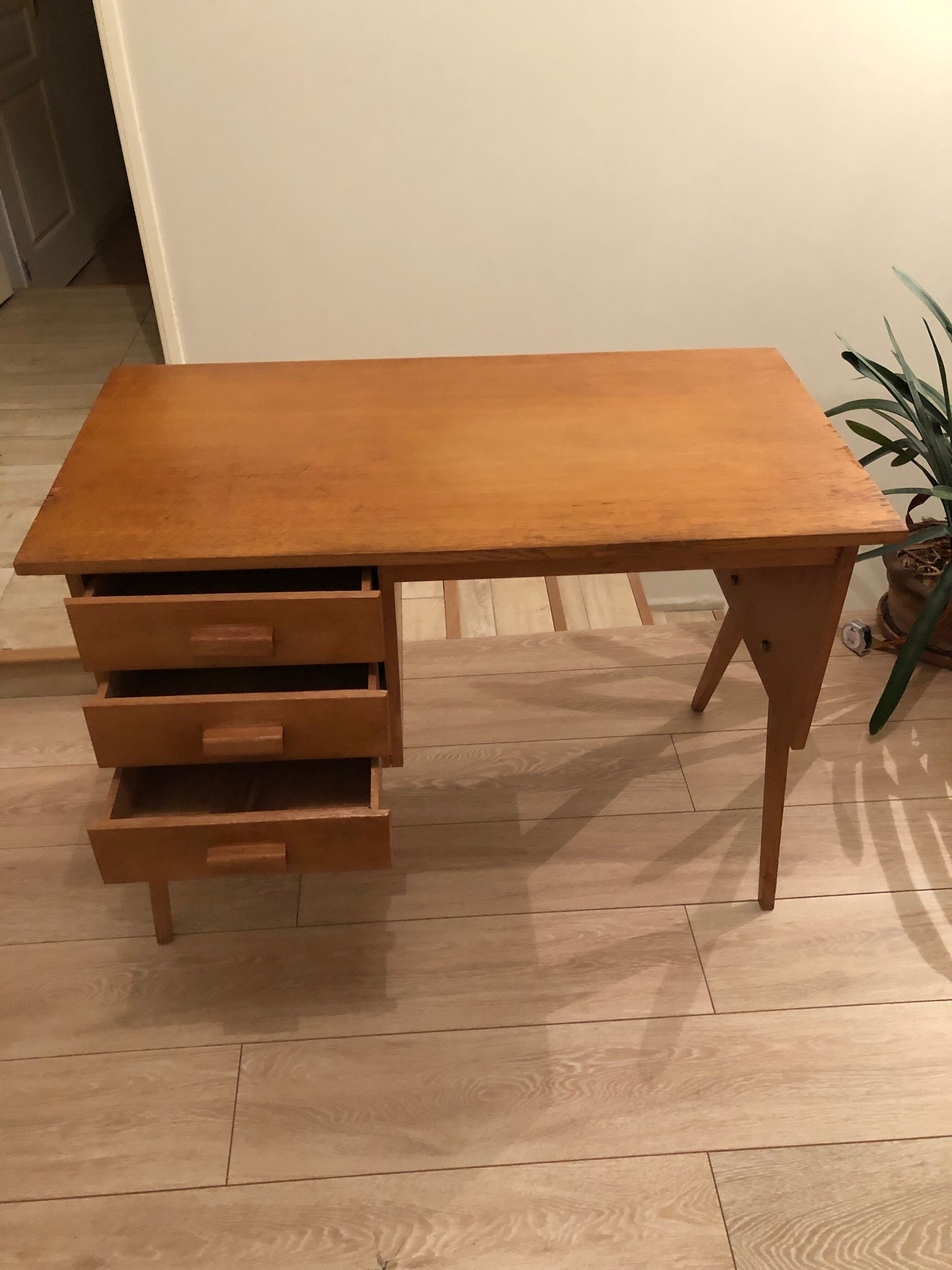 Bureau vintage pieds compas