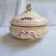 Soup tureen / Vegetable dish Digoin Sarreguemines Model Lorraine