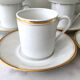 Set de 8 tasses à café en porcelaine de Sologne