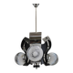 1970s Italian Chrome Plated Chandelier